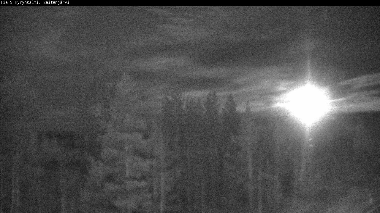 Weather Camera Image Väg 5 Hyrynsalmi, Seitenjärvi, Hyrynsalmi, Kainuu
