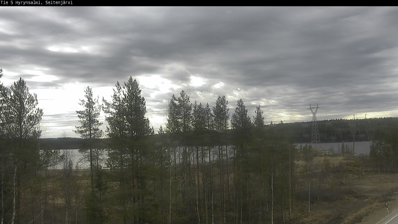 Weather Camera Image Road 5 Hyrynsalmi, Seitenjärvi, Hyrynsalmi, Kainuu