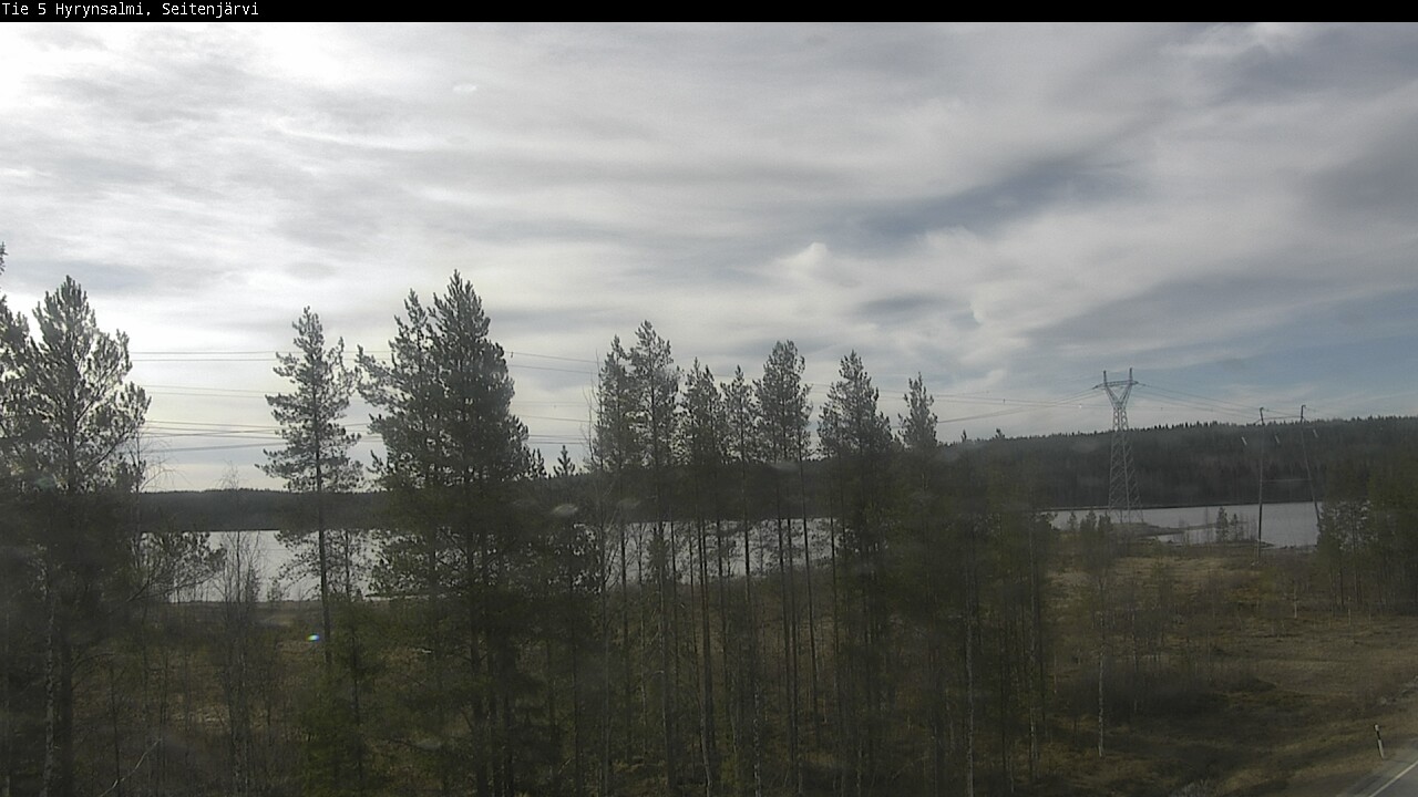 Weather Camera Image Väg 5 Hyrynsalmi, Seitenjärvi, Hyrynsalmi, Kainuu