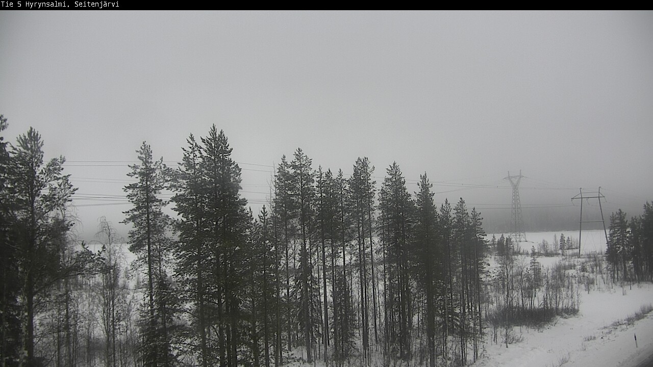 Weather Camera Image Väg 5 Hyrynsalmi, Seitenjärvi, Hyrynsalmi, Kainuu