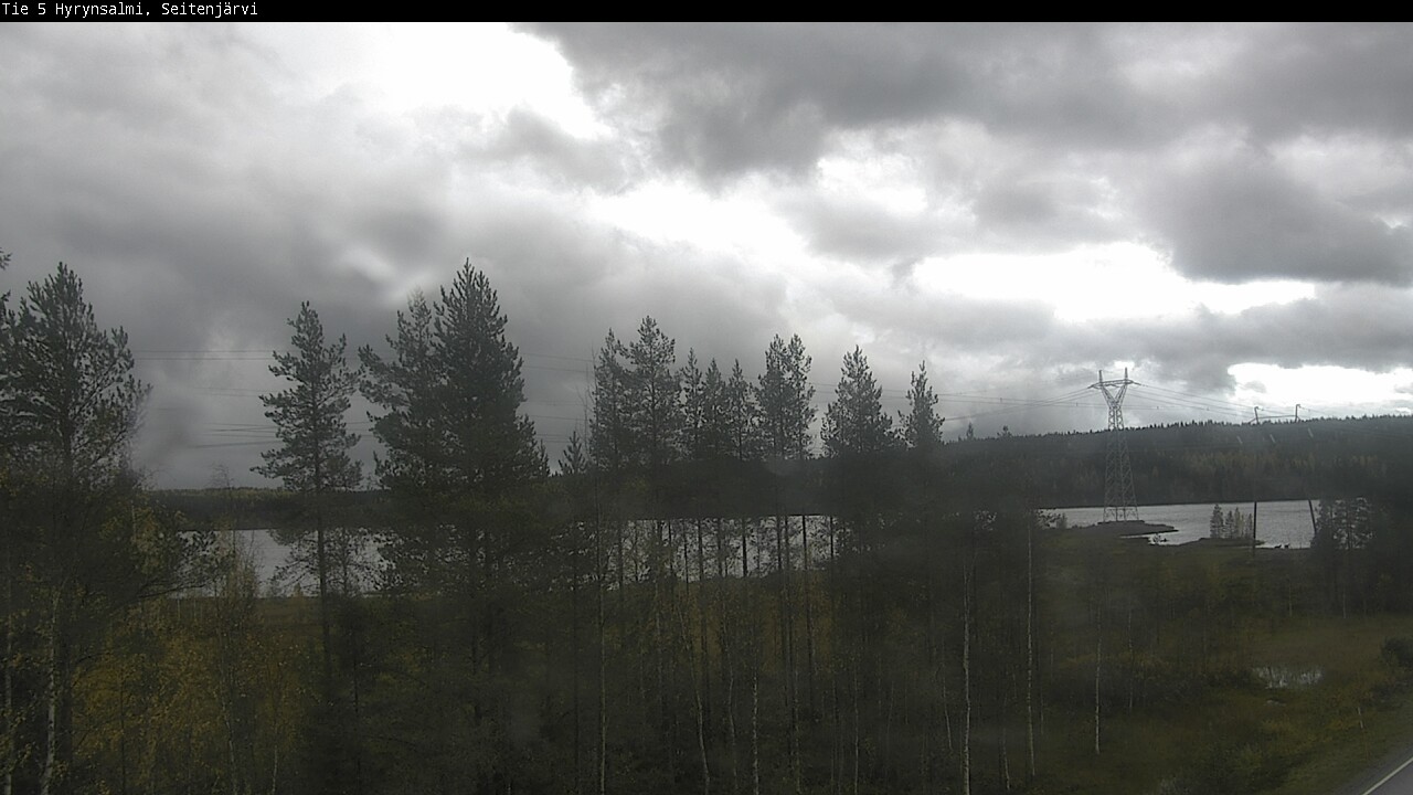 Weather Camera Image Road 5 Hyrynsalmi, Seitenjärvi, Hyrynsalmi, Kainuu