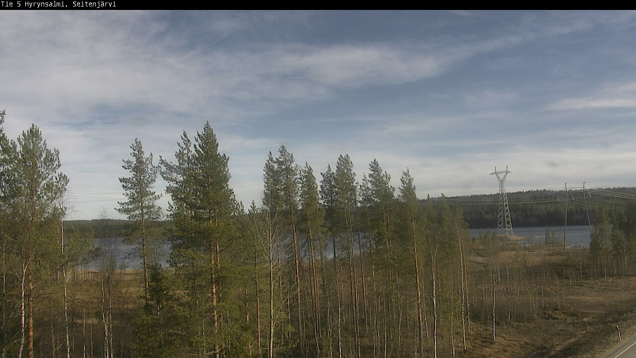 Weather Camera Image Väg 5 Hyrynsalmi, Seitenjärvi, Hyrynsalmi, Kainuu