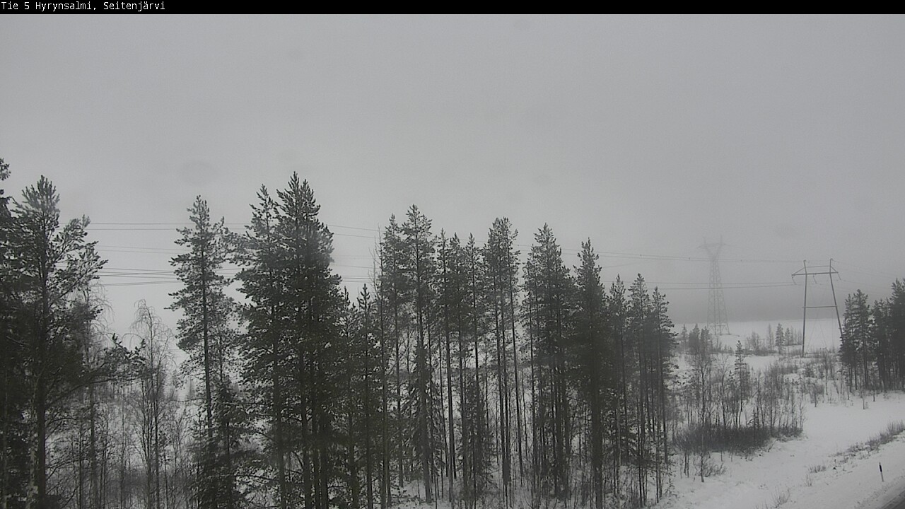 Weather Camera Image Väg 5 Hyrynsalmi, Seitenjärvi, Hyrynsalmi, Kainuu