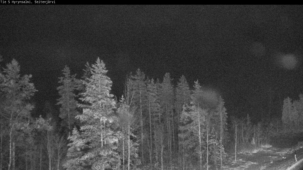 Weather Camera Image Väg 5 Hyrynsalmi, Seitenjärvi, Hyrynsalmi, Kainuu