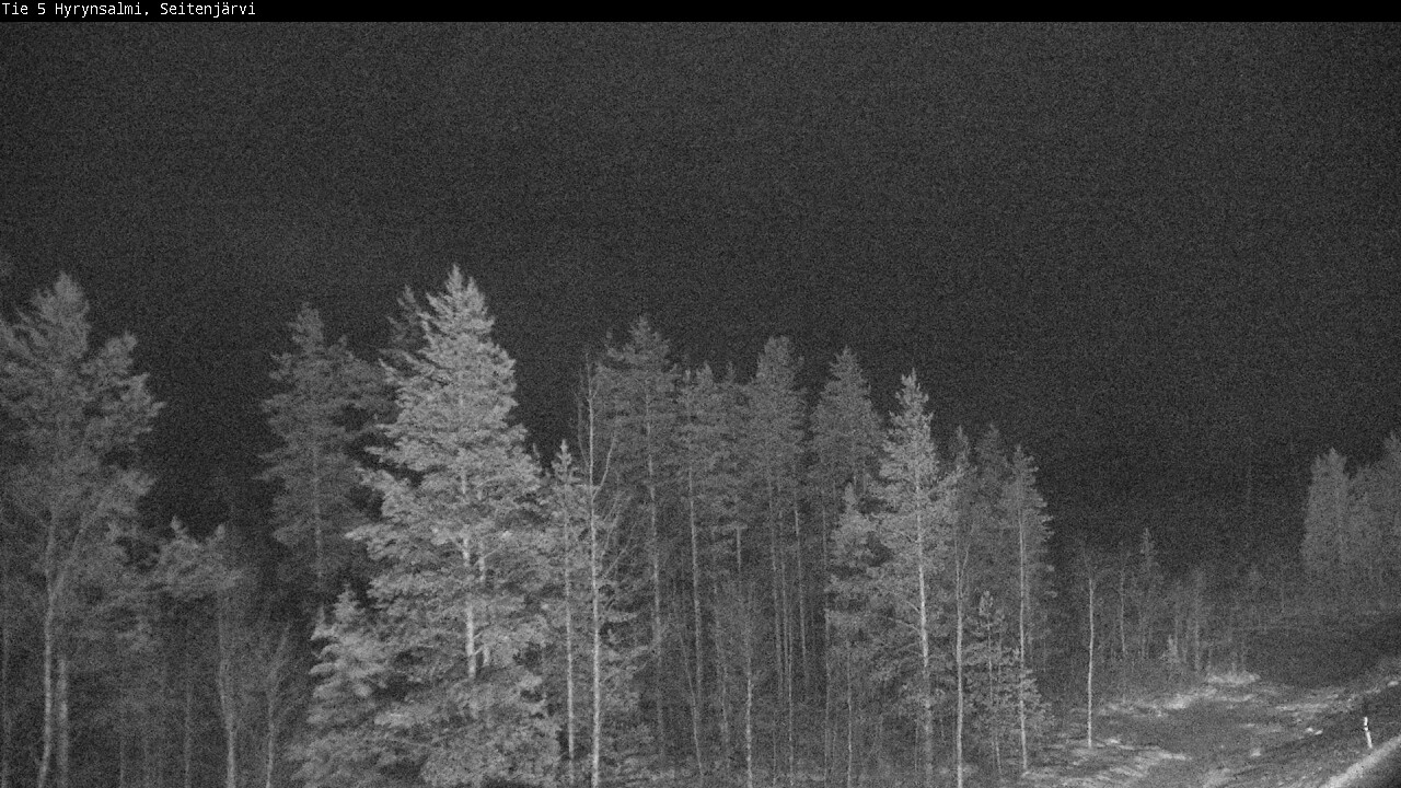 Weather Camera Image Väg 5 Hyrynsalmi, Seitenjärvi, Hyrynsalmi, Kainuu