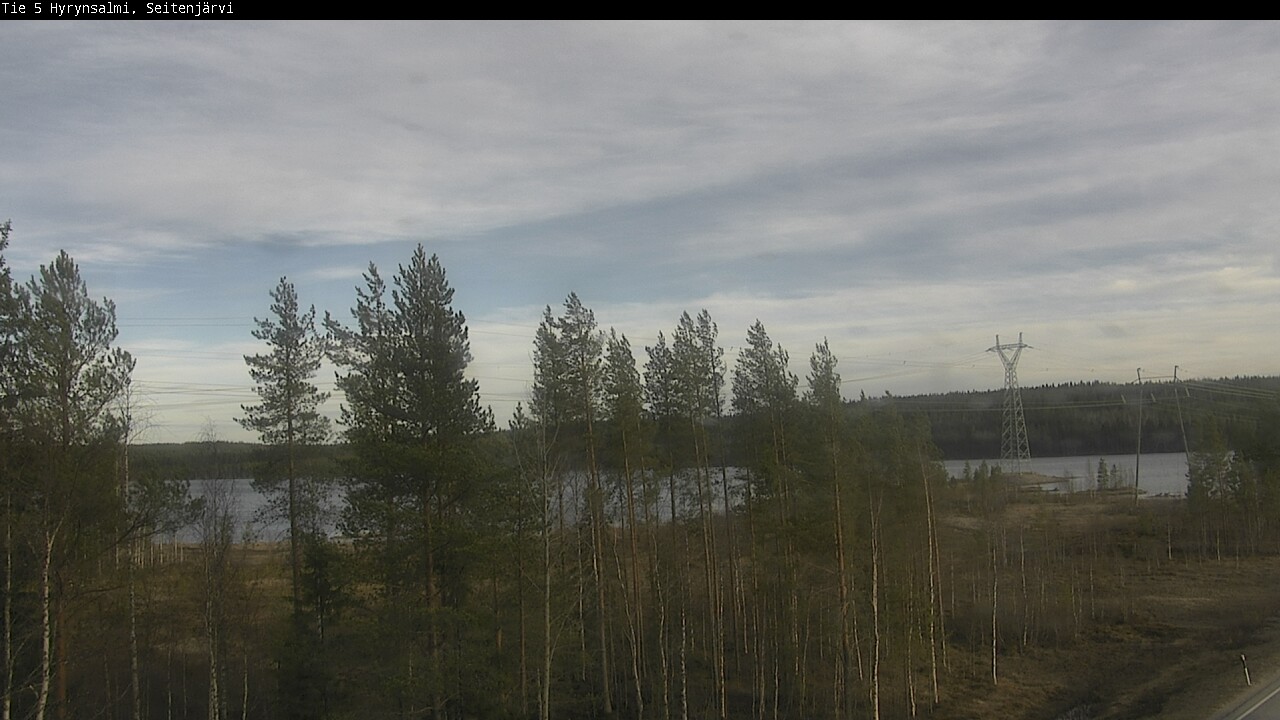 Weather Camera Image Väg 5 Hyrynsalmi, Seitenjärvi, Hyrynsalmi, Kainuu