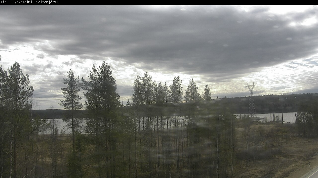 Weather Camera Image Road 5 Hyrynsalmi, Seitenjärvi, Hyrynsalmi, Kainuu