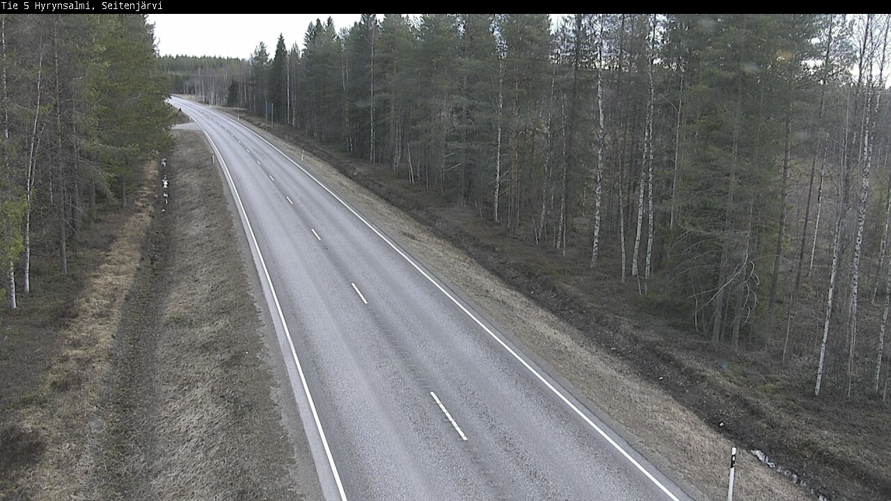 Weather Camera Image Väg 5 Hyrynsalmi, Seitenjärvi, Hyrynsalmi, Kainuu