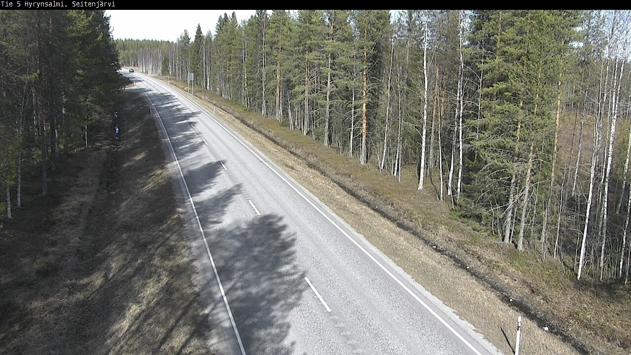 Weather Camera Image Väg 5 Hyrynsalmi, Seitenjärvi, Hyrynsalmi, Kainuu