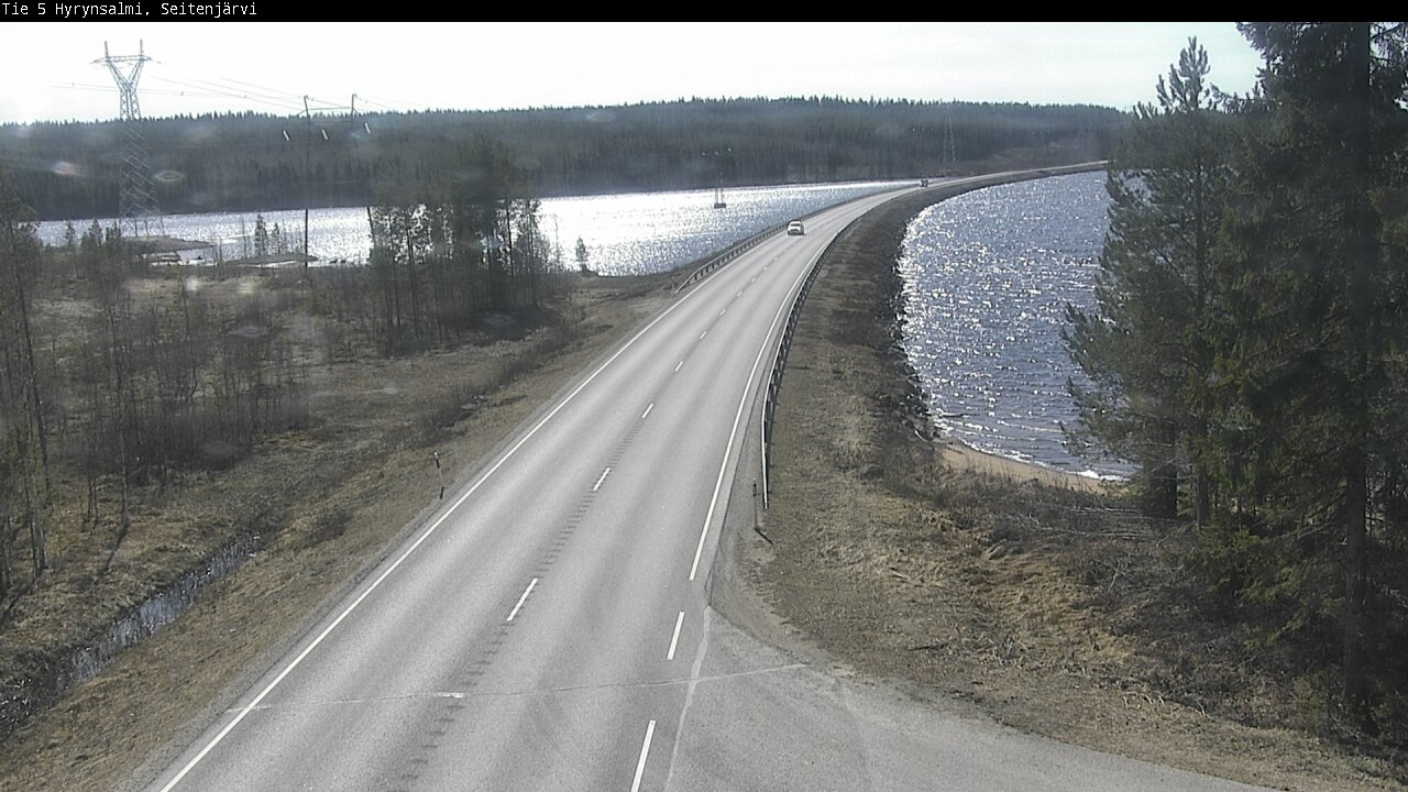 Weather Camera Image Väg 5 Hyrynsalmi, Seitenjärvi, Hyrynsalmi, Kainuu