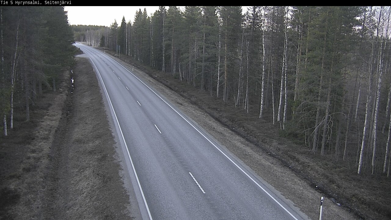 Weather Camera Image Väg 5 Hyrynsalmi, Seitenjärvi, Hyrynsalmi, Kainuu