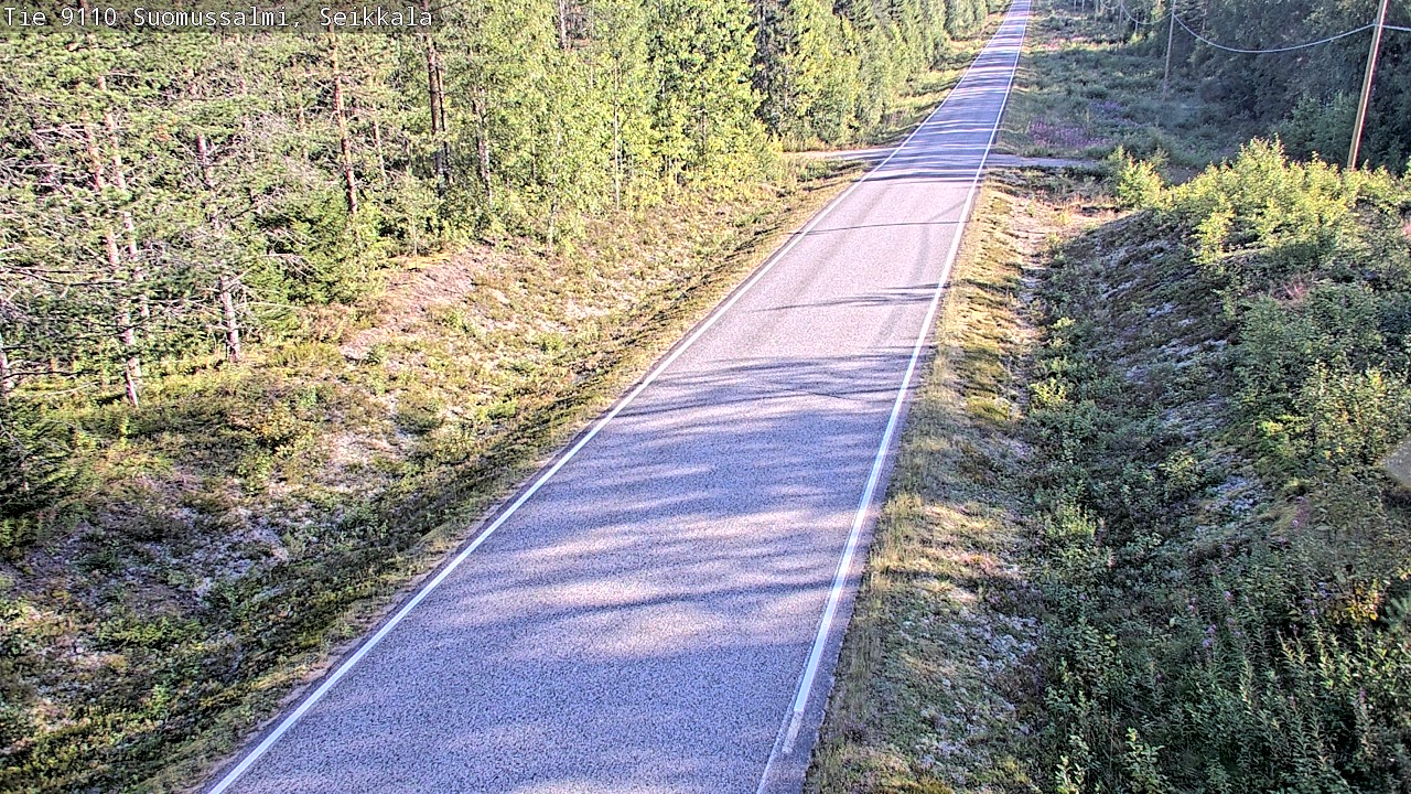 Weather Camera Image Road 9110 Suomussalmi, Seikkala, Suomussalmi, Kainuu