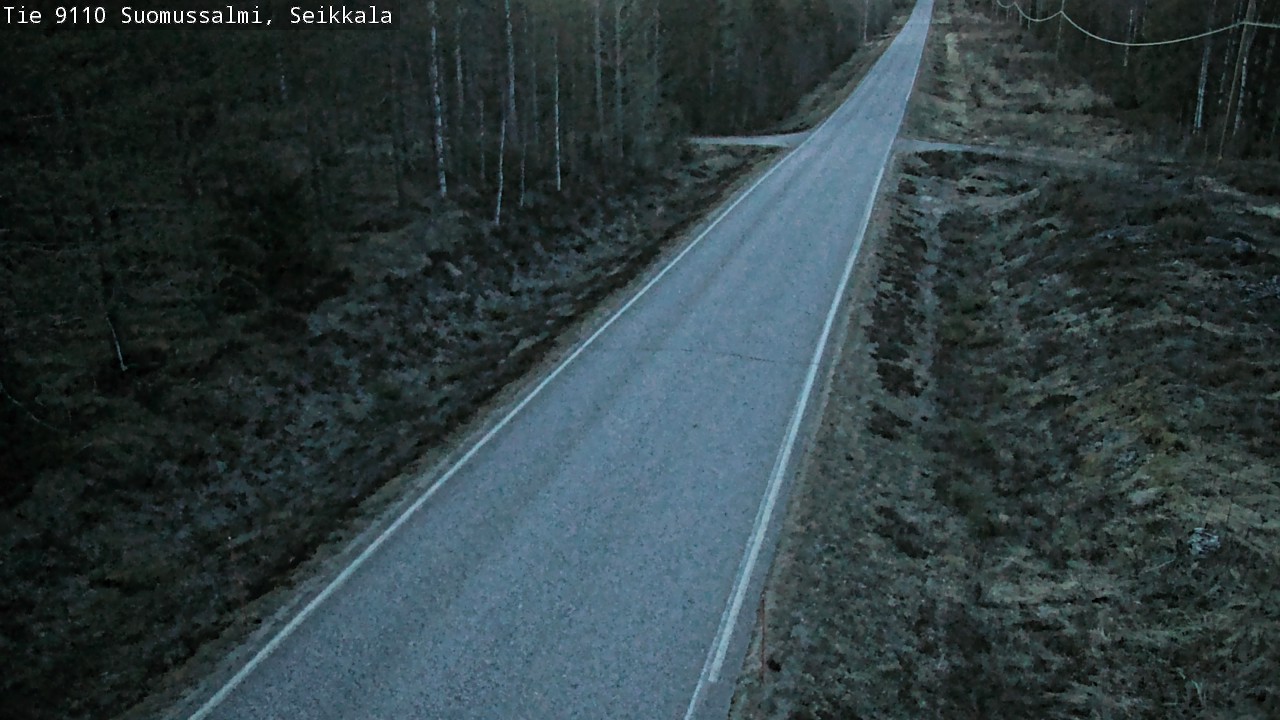 Weather Camera Image Road 9110 Suomussalmi, Seikkala, Suomussalmi, Kainuu