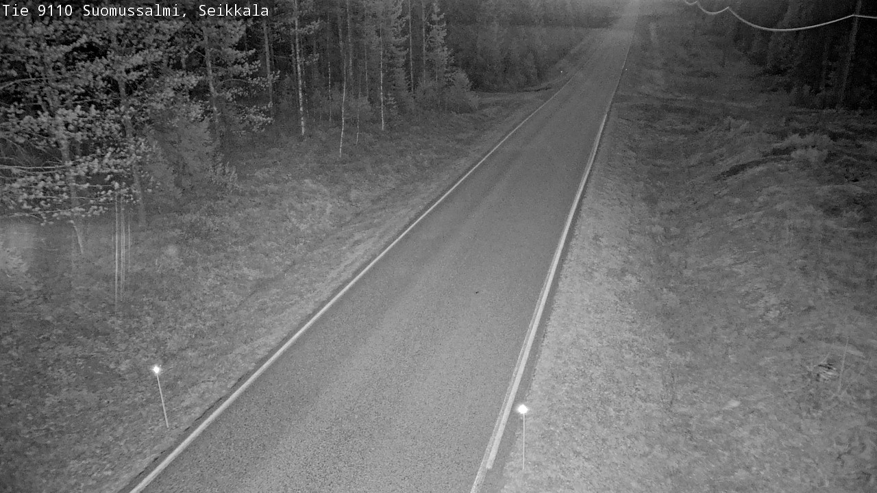 Weather Camera Image Road 9110 Suomussalmi, Seikkala, Suomussalmi, Kainuu