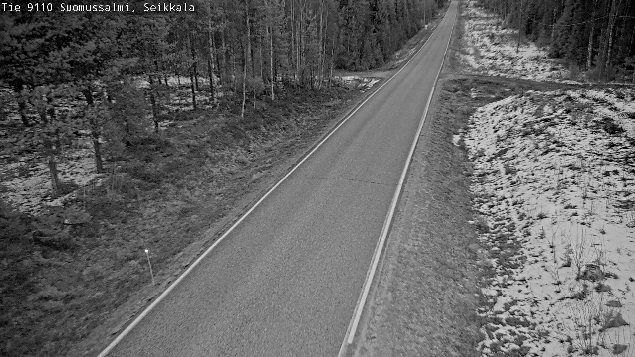 Weather Camera Image Road 9110 Suomussalmi, Seikkala, Suomussalmi, Kainuu