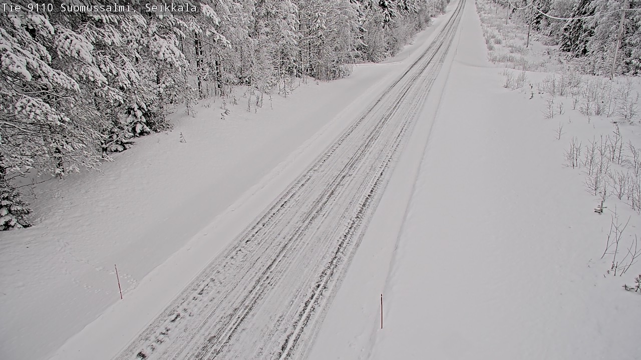 Weather Camera Image Väg 9110 Suomussalmi, Seikkala, Suomussalmi, Kainuu