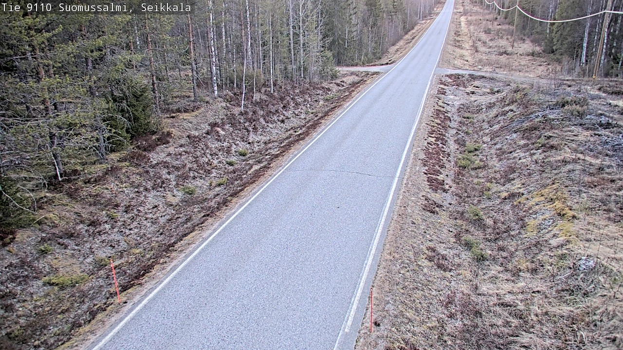 Weather Camera Image Road 9110 Suomussalmi, Seikkala, Suomussalmi, Kainuu