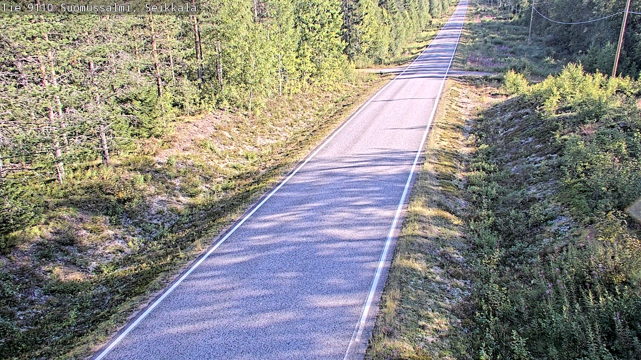 Weather Camera Image Road 9110 Suomussalmi, Seikkala, Suomussalmi, Kainuu