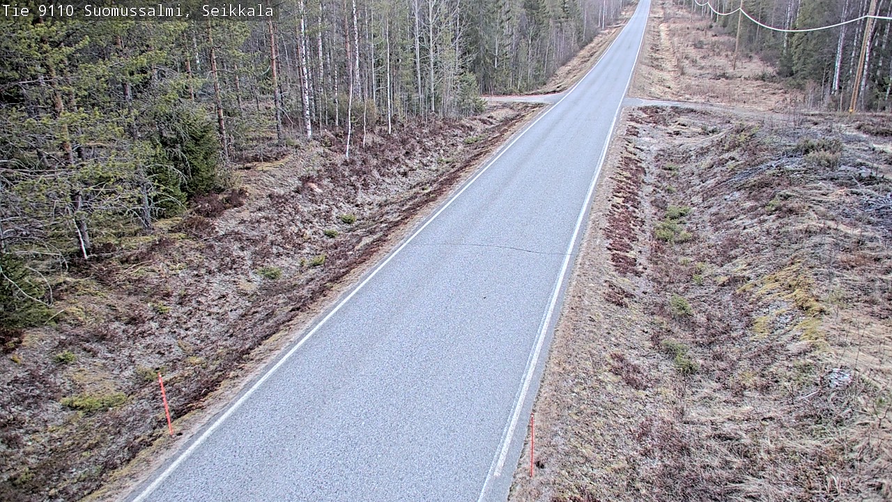 Weather Camera Image Road 9110 Suomussalmi, Seikkala, Suomussalmi, Kainuu