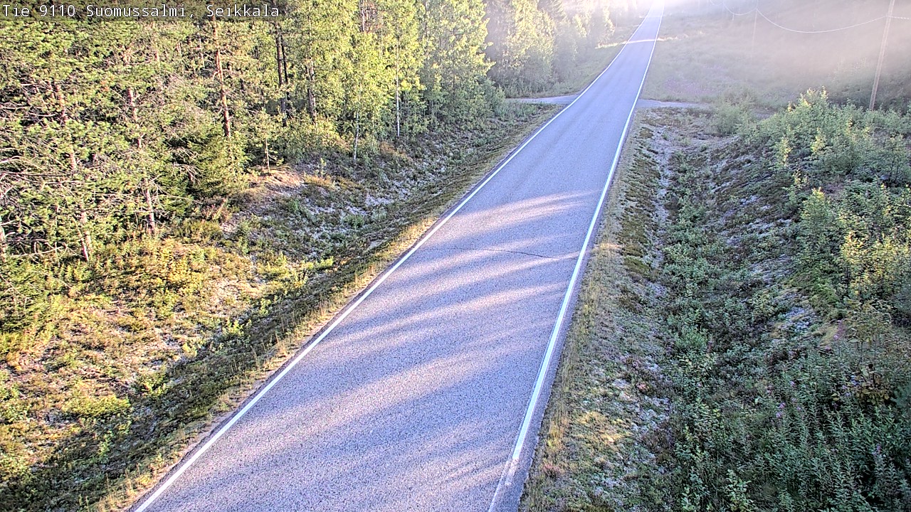 Weather Camera Image Road 9110 Suomussalmi, Seikkala, Suomussalmi, Kainuu