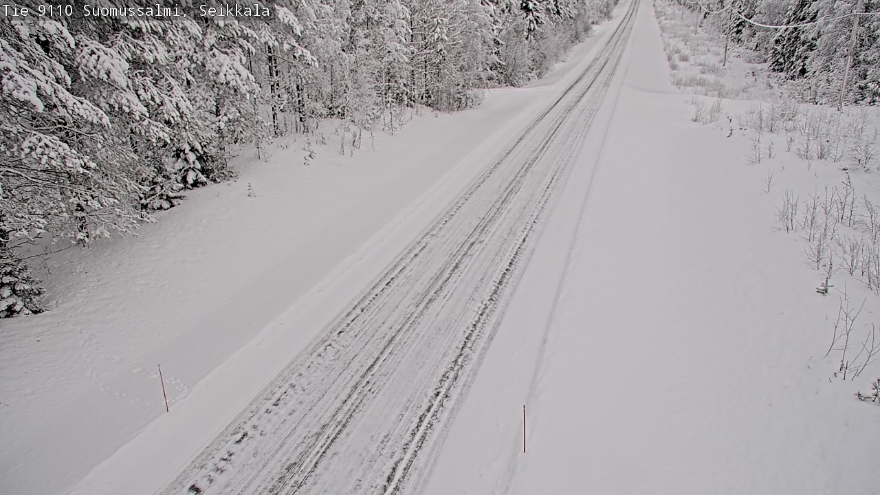 Weather Camera Image Väg 9110 Suomussalmi, Seikkala, Suomussalmi, Kainuu