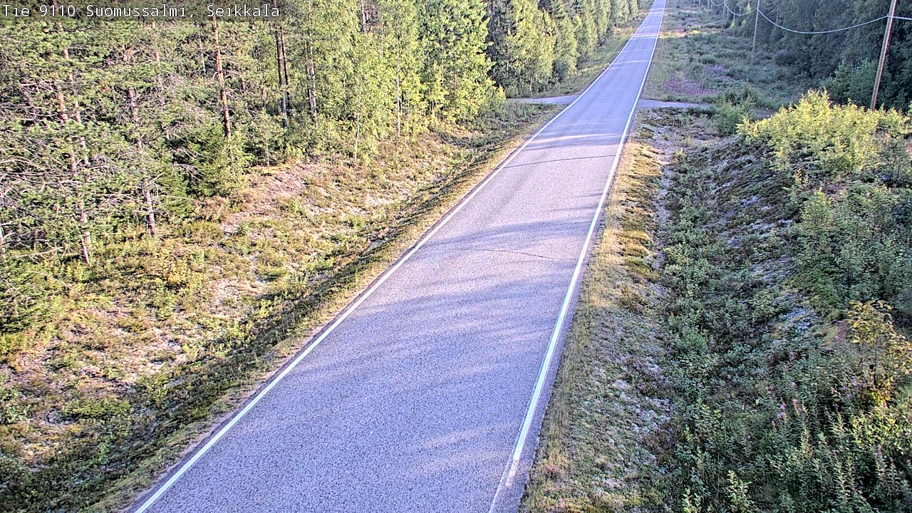 Weather Camera Image Road 9110 Suomussalmi, Seikkala, Suomussalmi, Kainuu