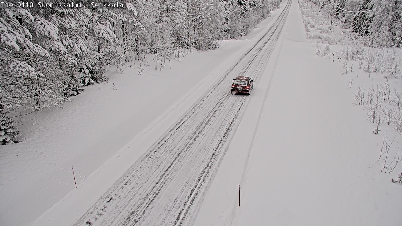 Weather Camera Image Väg 9110 Suomussalmi, Seikkala, Suomussalmi, Kainuu
