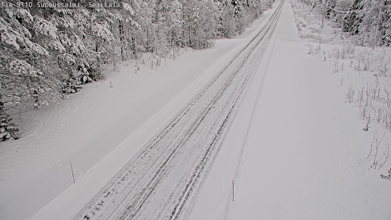 Weather Camera Image Väg 9110 Suomussalmi, Seikkala, Suomussalmi, Kainuu