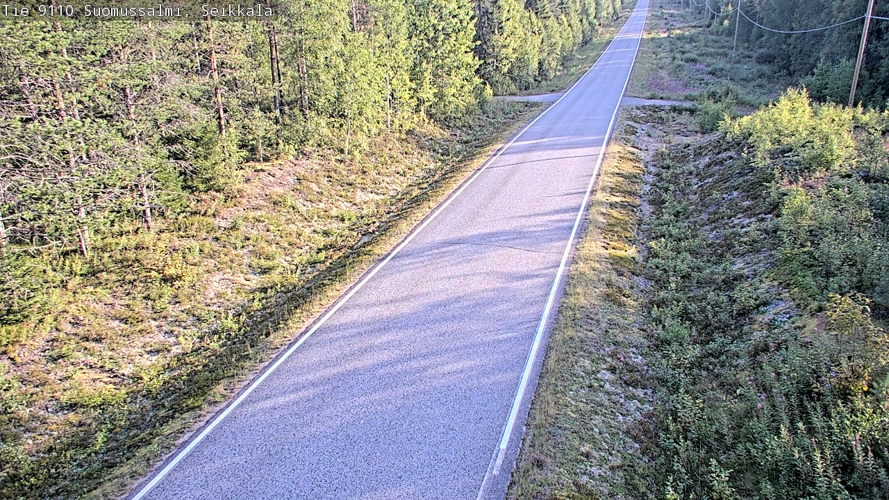 Weather Camera Image Road 9110 Suomussalmi, Seikkala, Suomussalmi, Kainuu