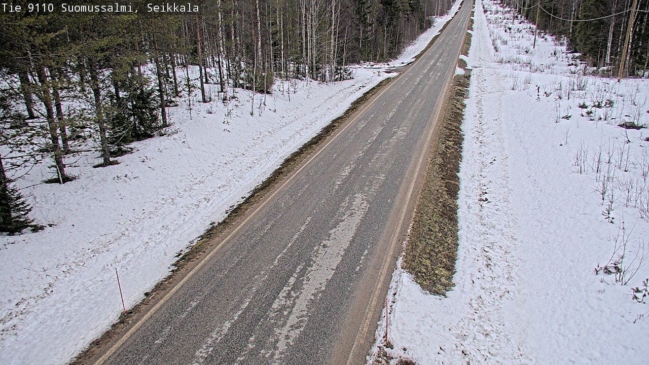 Weather Camera Image Road 9110 Suomussalmi, Seikkala, Suomussalmi, Kainuu