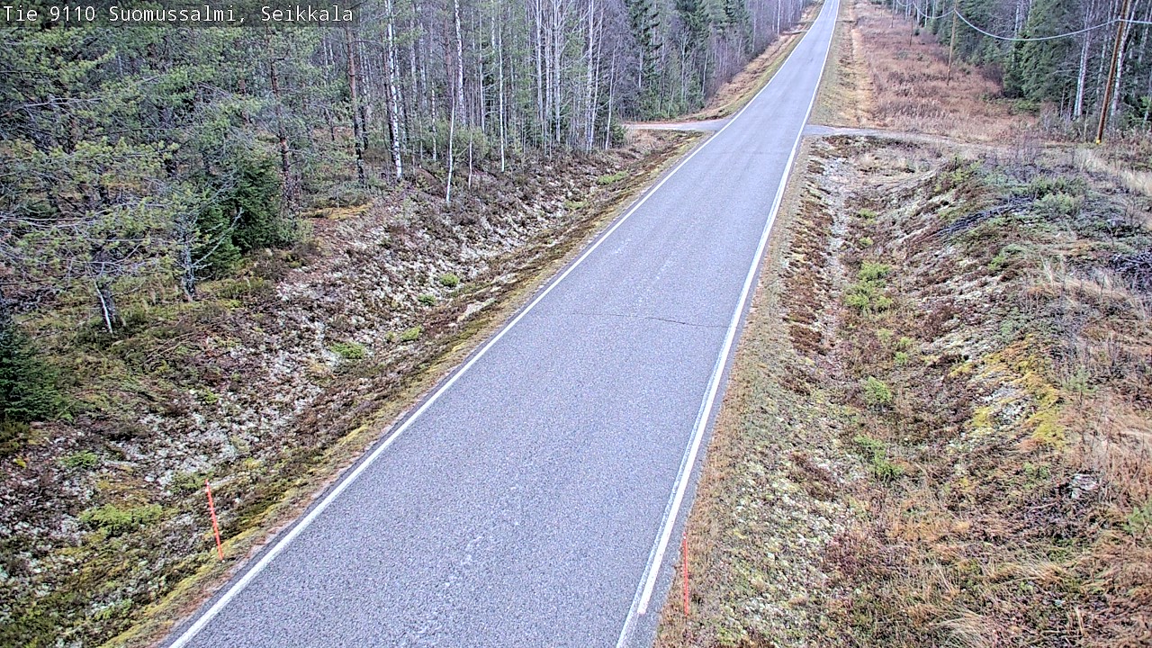 Weather Camera Image Väg 9110 Suomussalmi, Seikkala, Suomussalmi, Kainuu