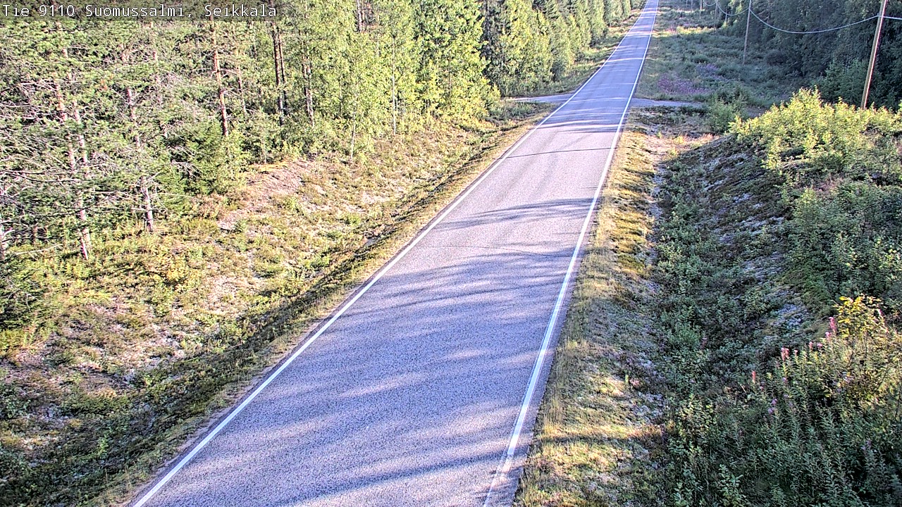 Weather Camera Image Road 9110 Suomussalmi, Seikkala, Suomussalmi, Kainuu