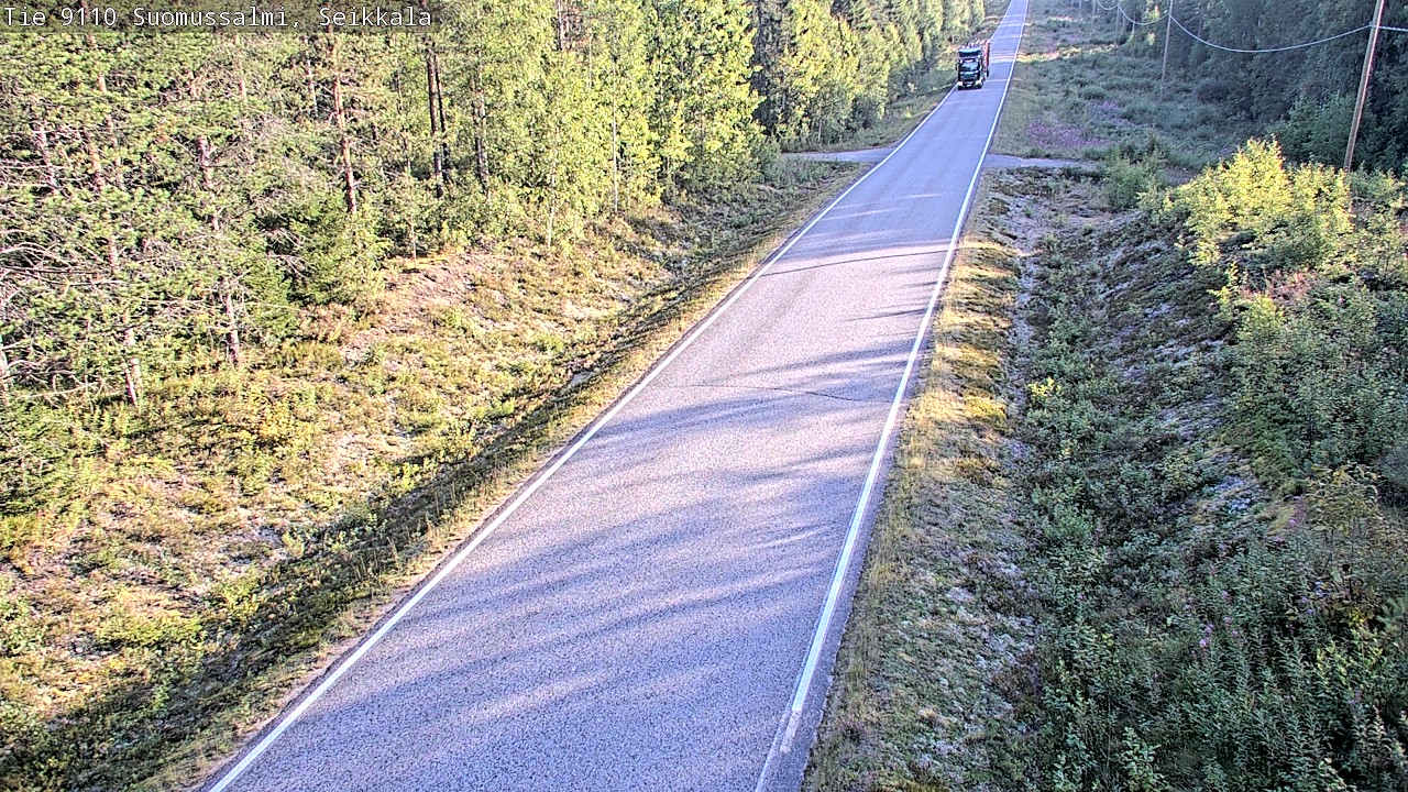 Weather Camera Image Road 9110 Suomussalmi, Seikkala, Suomussalmi, Kainuu