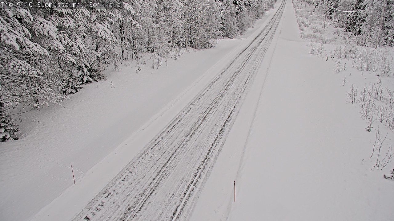 Weather Camera Image Väg 9110 Suomussalmi, Seikkala, Suomussalmi, Kainuu