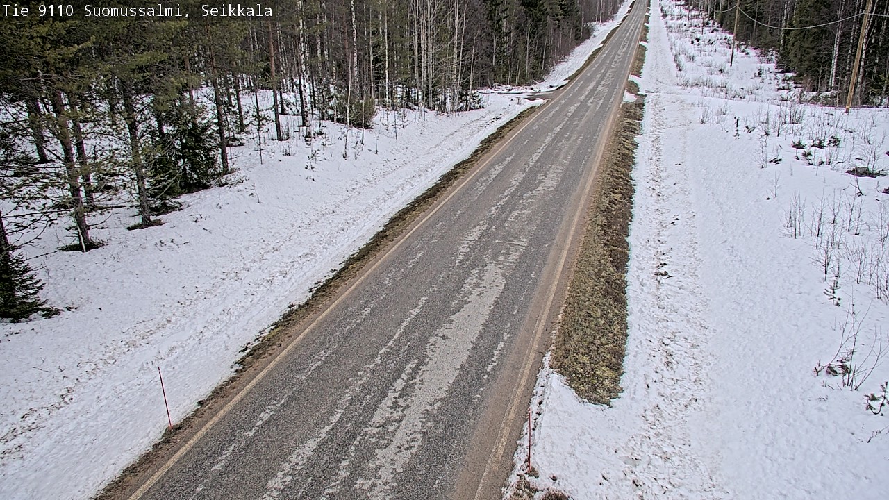Weather Camera Image Road 9110 Suomussalmi, Seikkala, Suomussalmi, Kainuu