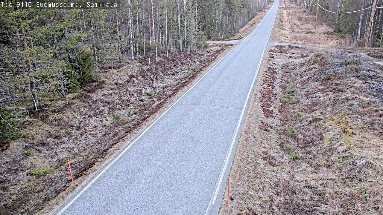 Weather Camera Image Road 9110 Suomussalmi, Seikkala, Suomussalmi, Kainuu