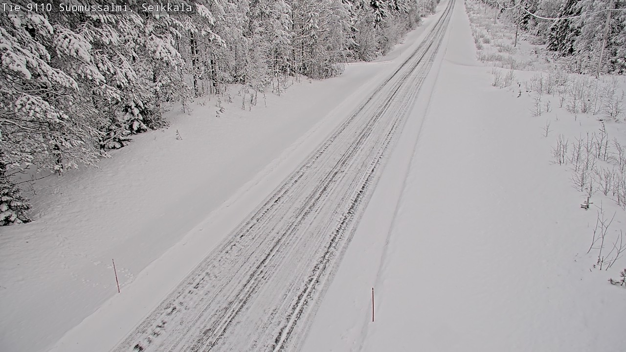 Weather Camera Image Väg 9110 Suomussalmi, Seikkala, Suomussalmi, Kainuu