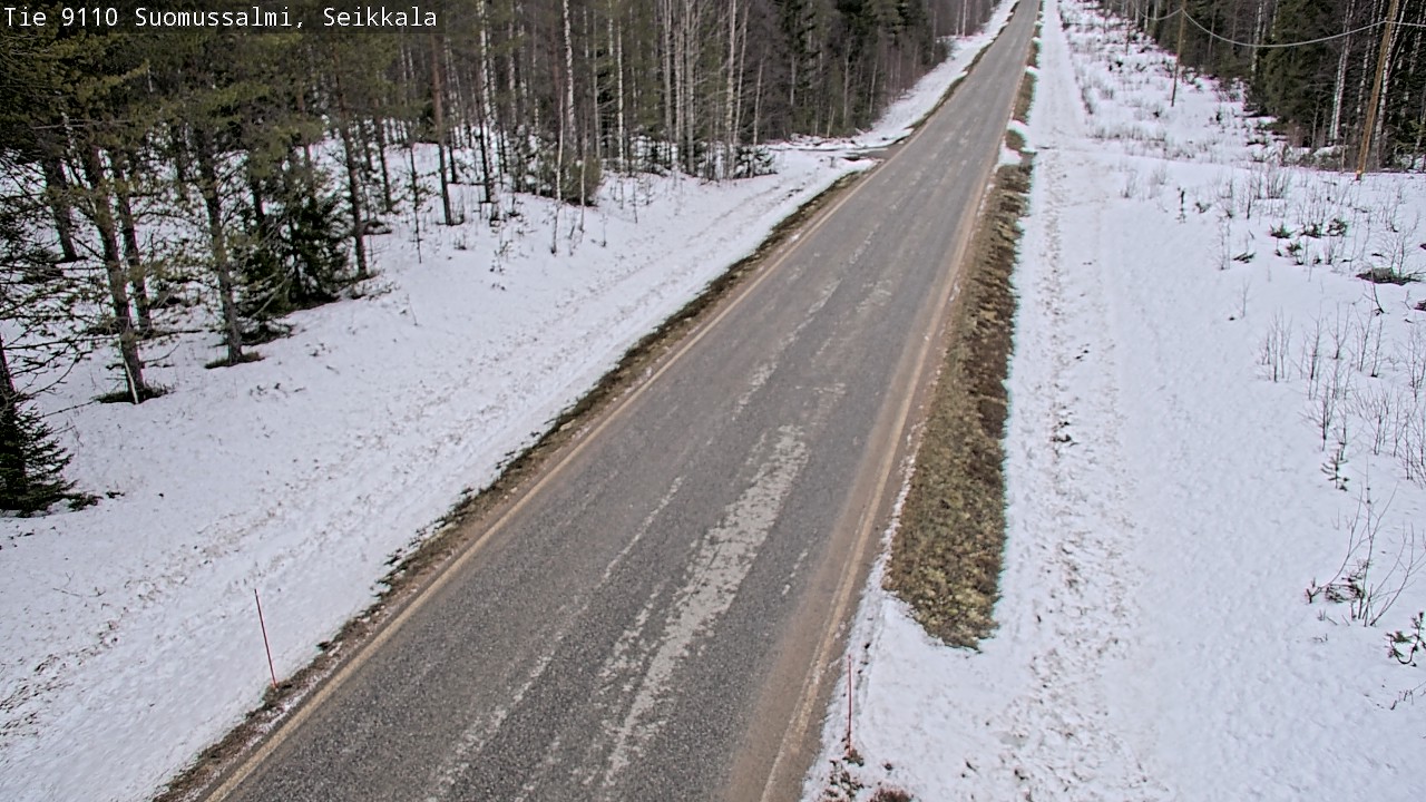 Weather Camera Image Road 9110 Suomussalmi, Seikkala, Suomussalmi, Kainuu