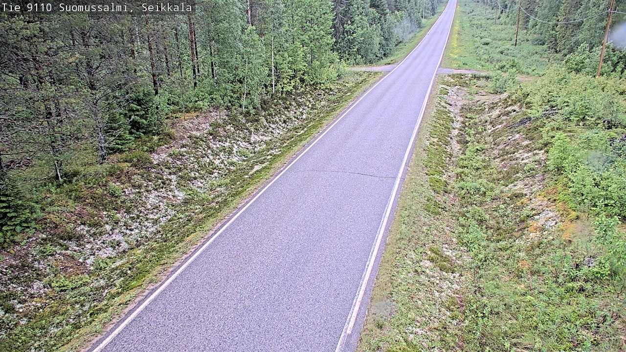 Weather Camera Image Road 9110 Suomussalmi, Seikkala, Suomussalmi, Kainuu