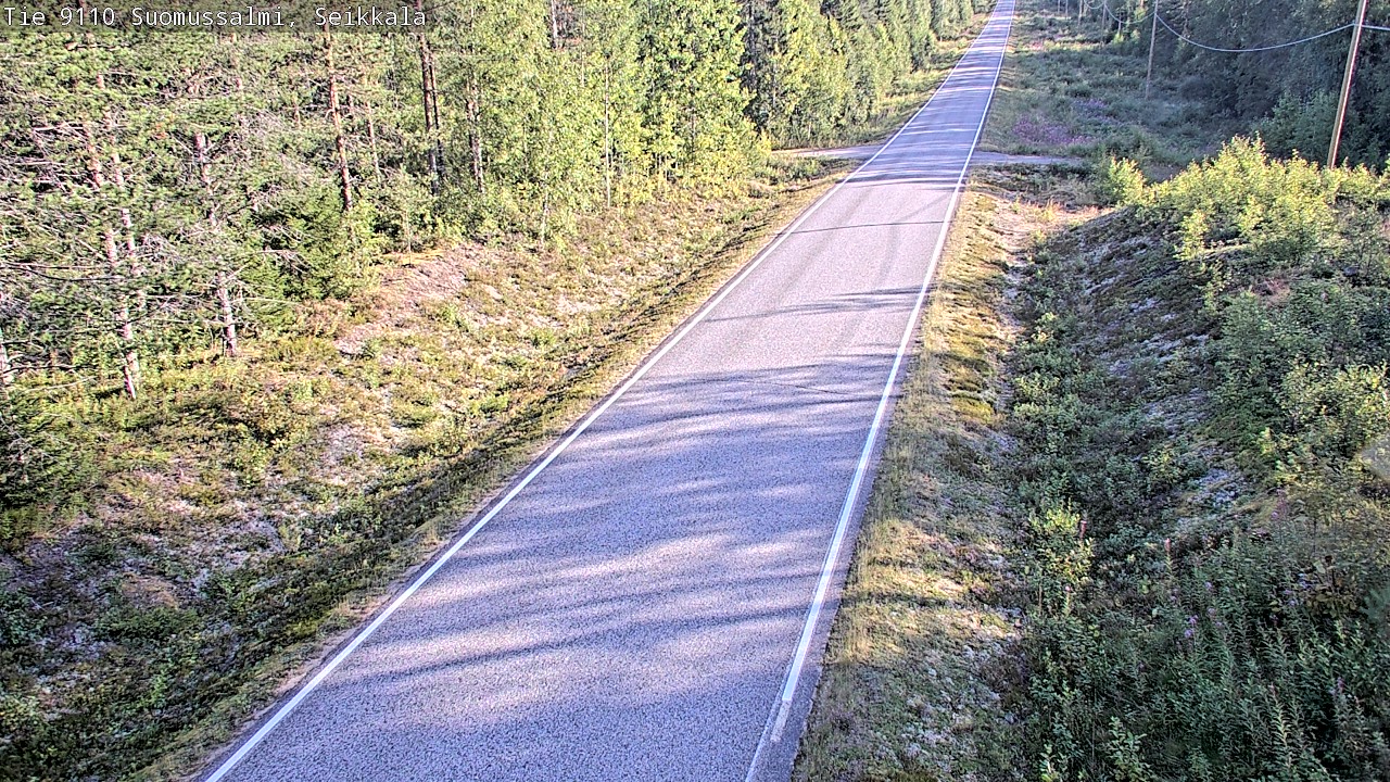 Weather Camera Image Road 9110 Suomussalmi, Seikkala, Suomussalmi, Kainuu