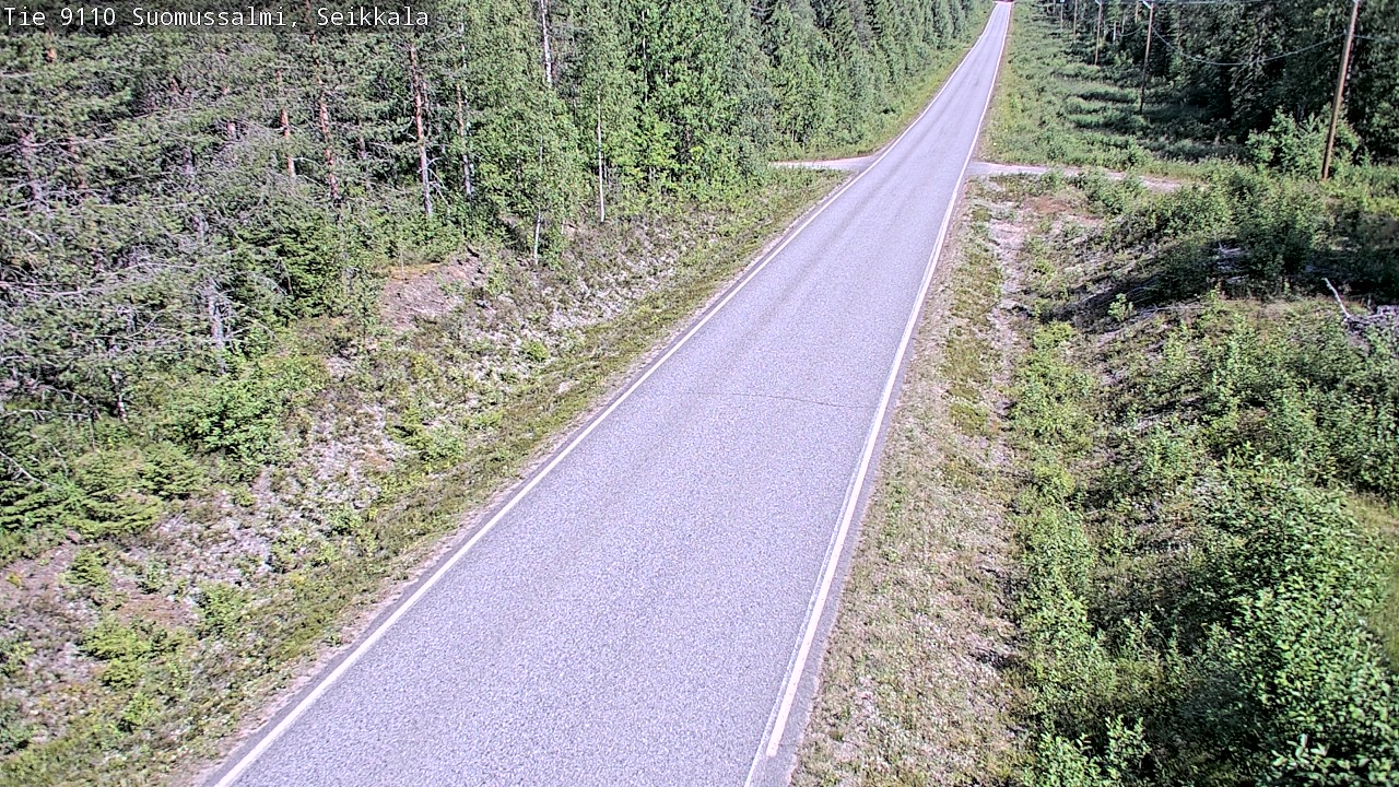 Weather Camera Image Väg 9110 Suomussalmi, Seikkala, Suomussalmi, Kainuu