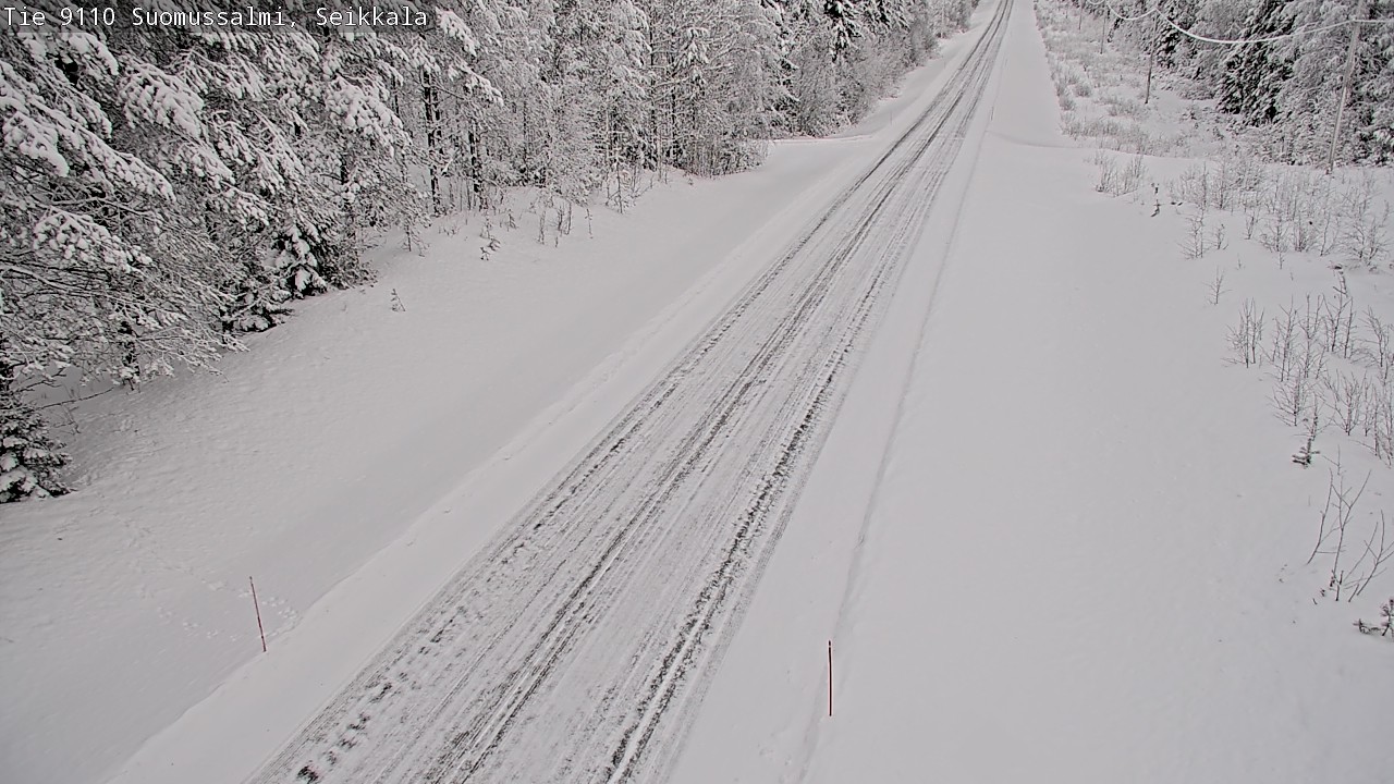 Weather Camera Image Väg 9110 Suomussalmi, Seikkala, Suomussalmi, Kainuu