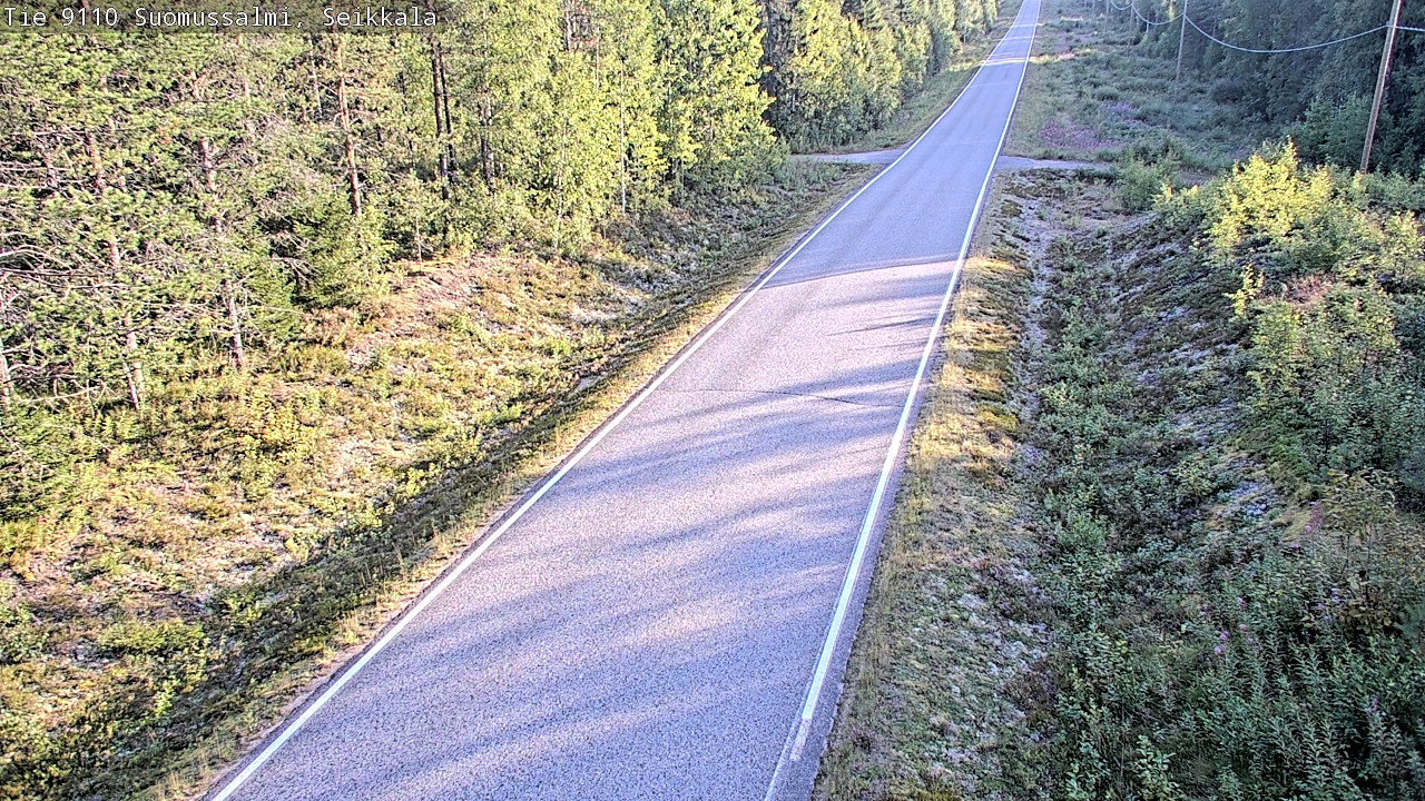 Weather Camera Image Road 9110 Suomussalmi, Seikkala, Suomussalmi, Kainuu