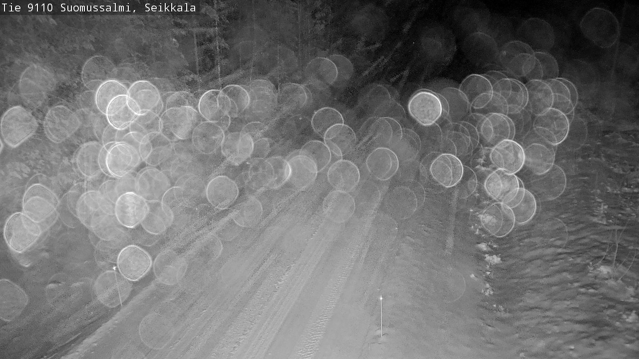 Weather Camera Image Väg 9110 Suomussalmi, Seikkala, Suomussalmi, Kainuu