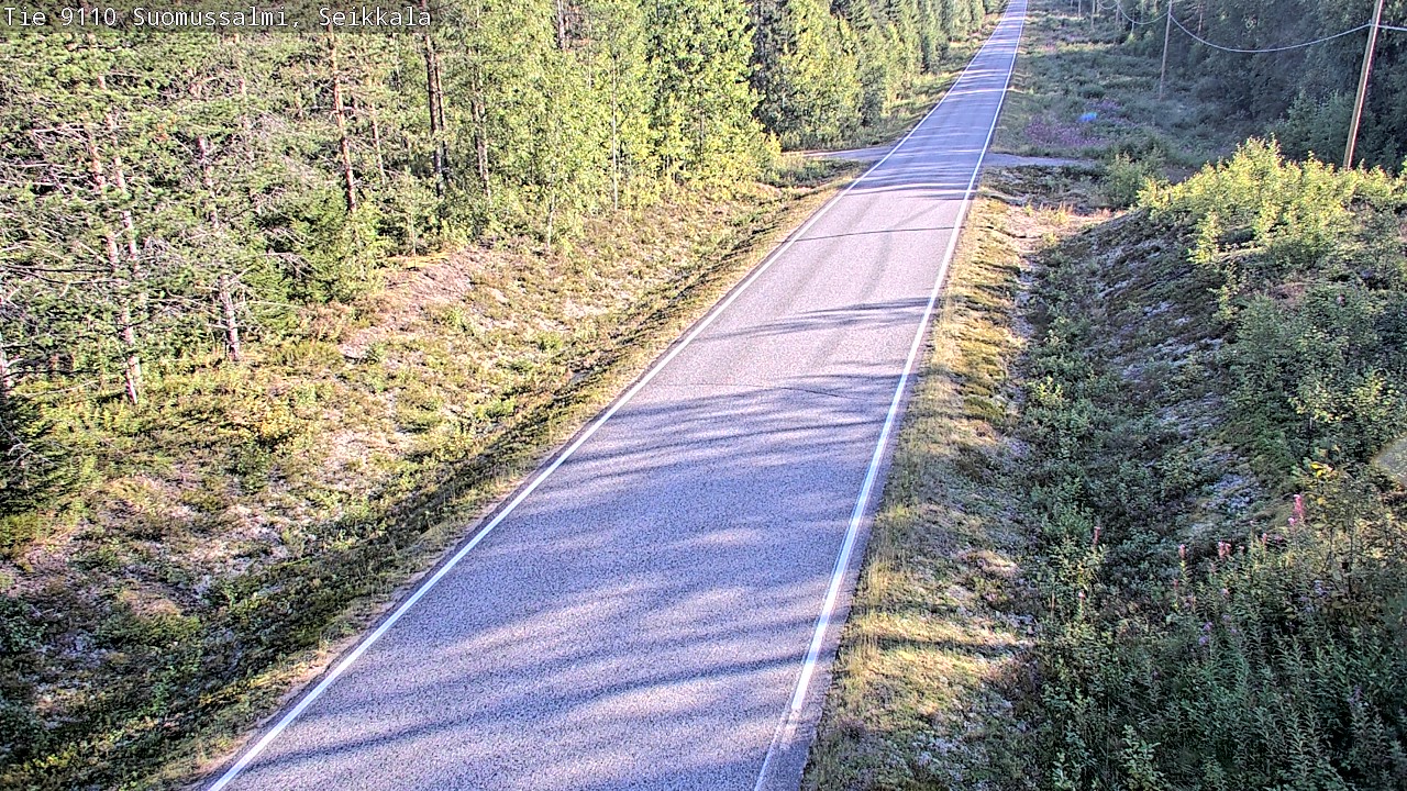 Weather Camera Image Road 9110 Suomussalmi, Seikkala, Suomussalmi, Kainuu