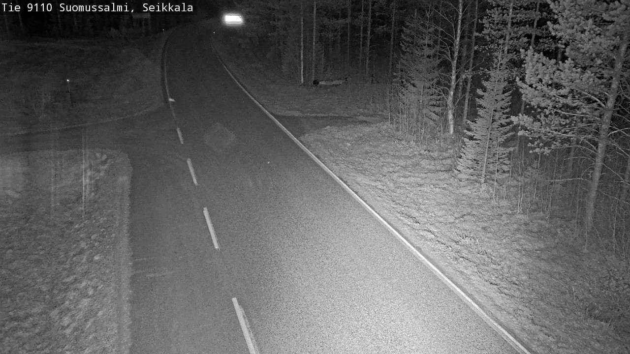 Weather Camera Image Road 9110 Suomussalmi, Seikkala, Suomussalmi, Kainuu