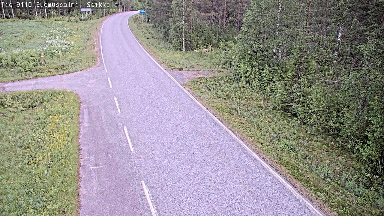 Weather Camera Image Road 9110 Suomussalmi, Seikkala, Suomussalmi, Kainuu