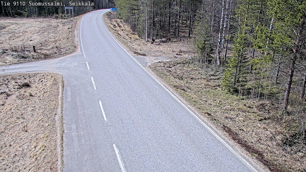 Weather Camera Image Väg 9110 Suomussalmi, Seikkala, Suomussalmi, Kainuu