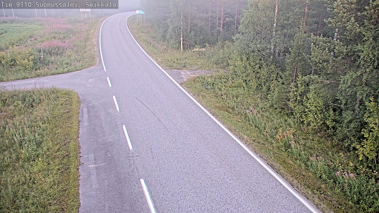 Kelikamerat Kuva Tie 9110 Suomussalmi, Seikkala, Suomussalmi, Kainuu