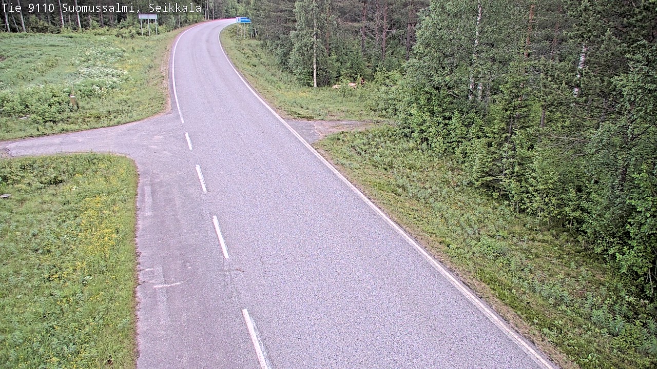 Weather Camera Image Road 9110 Suomussalmi, Seikkala, Suomussalmi, Kainuu